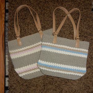 two crochet purses
